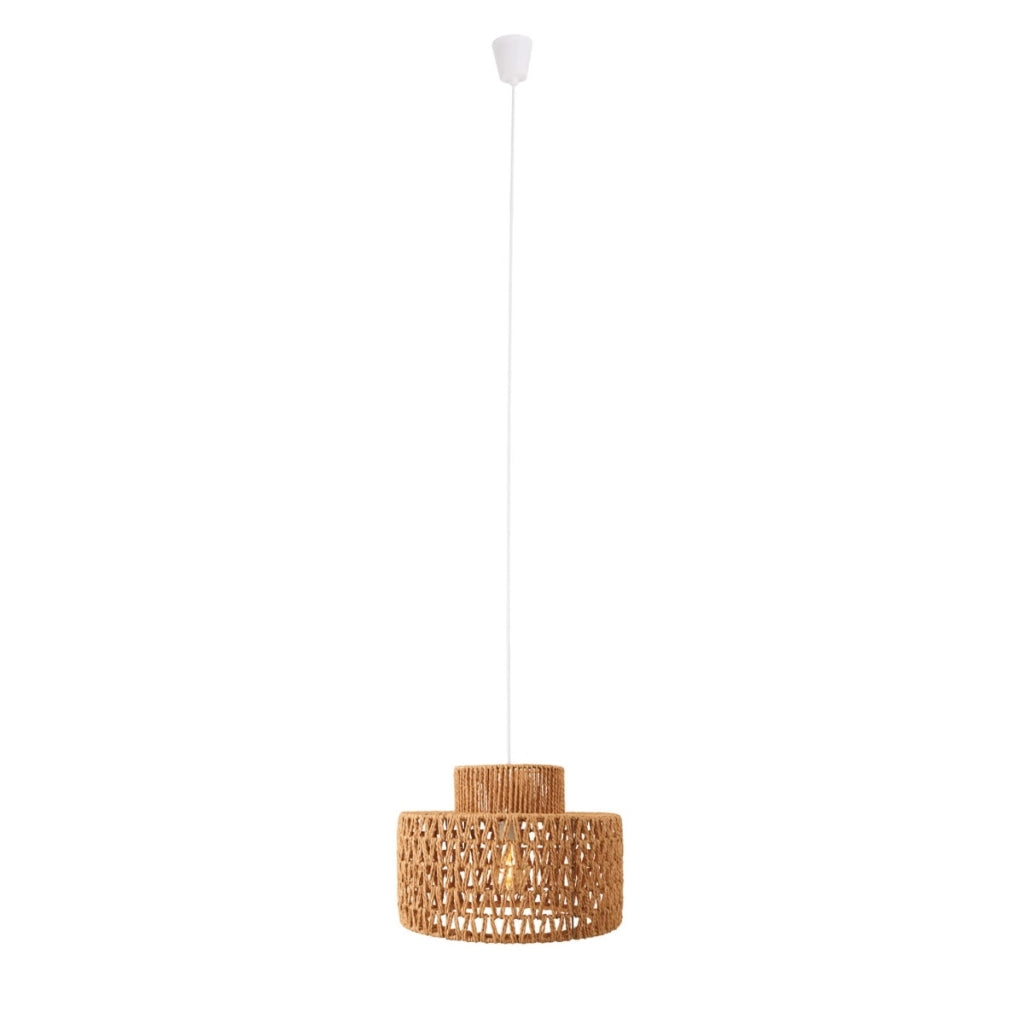 Lampada a sospensione bianca carta Ø40 Maxlight Raffle E27