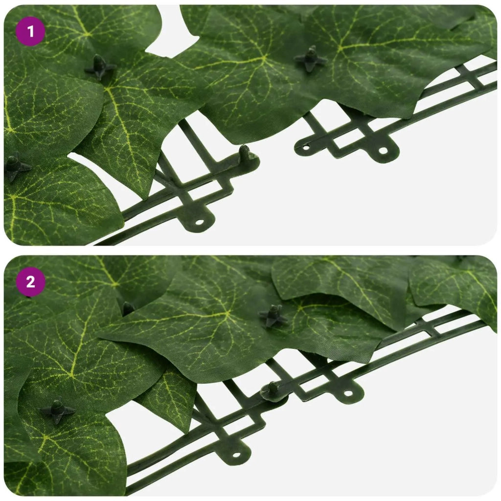 Paravento da Balcone | Schermo per balcone con foglie Verde 500 x 75 cm
