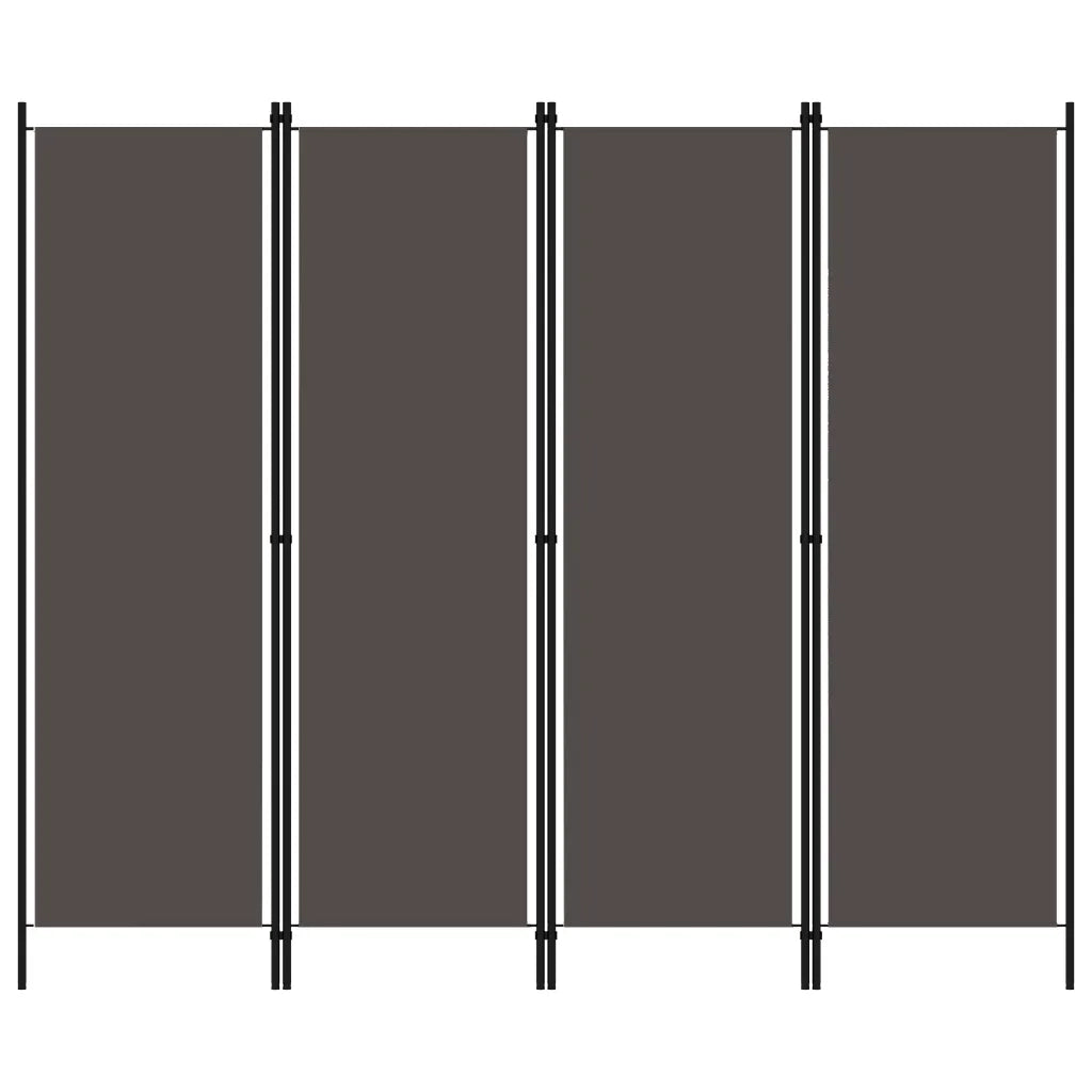 Paravento a 4 Pannelli Antracite 200x180 cm 320721