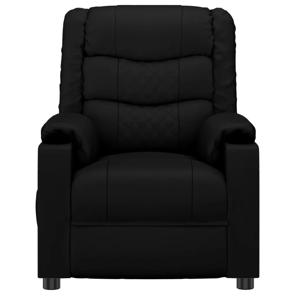 Poltrona Massaggiante Nera in Similpelle 348049
