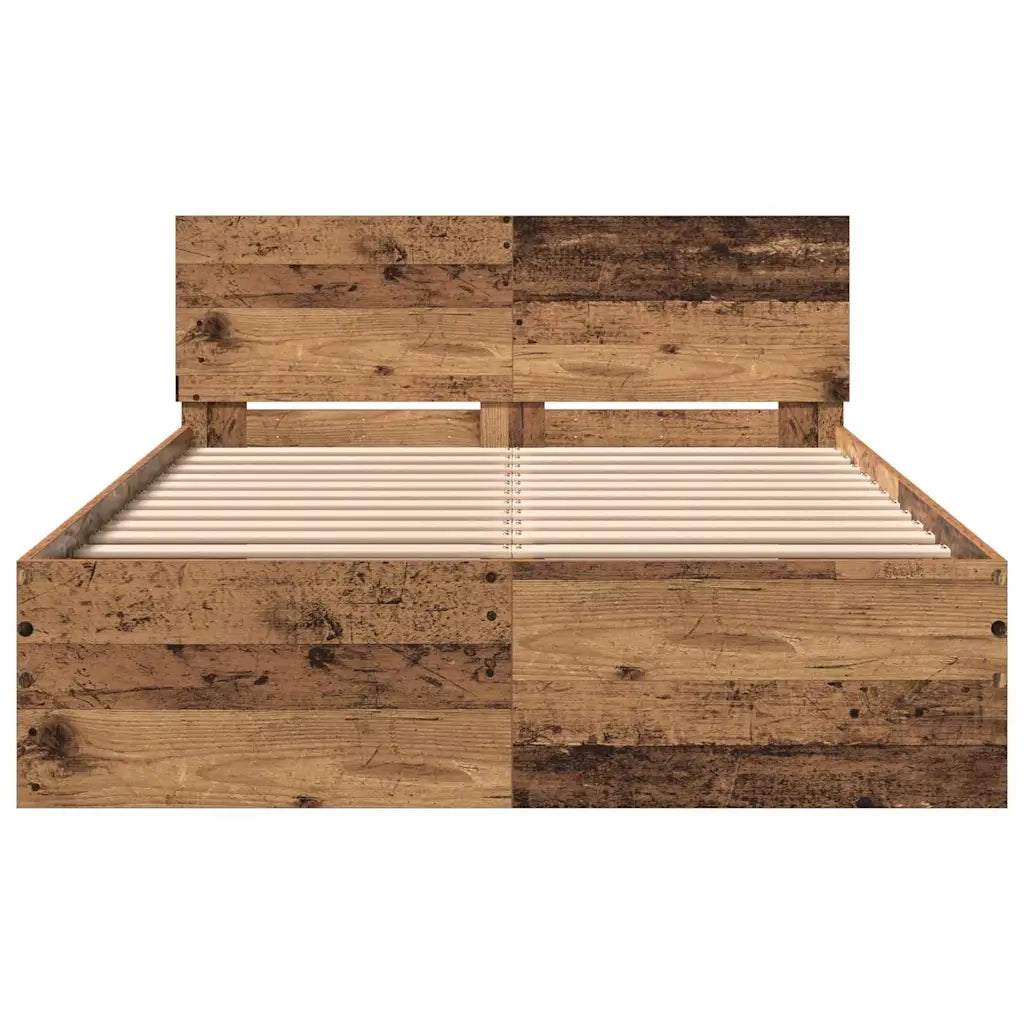 Struttura del letto Legno vecchio 193 x 125 x 70 cm