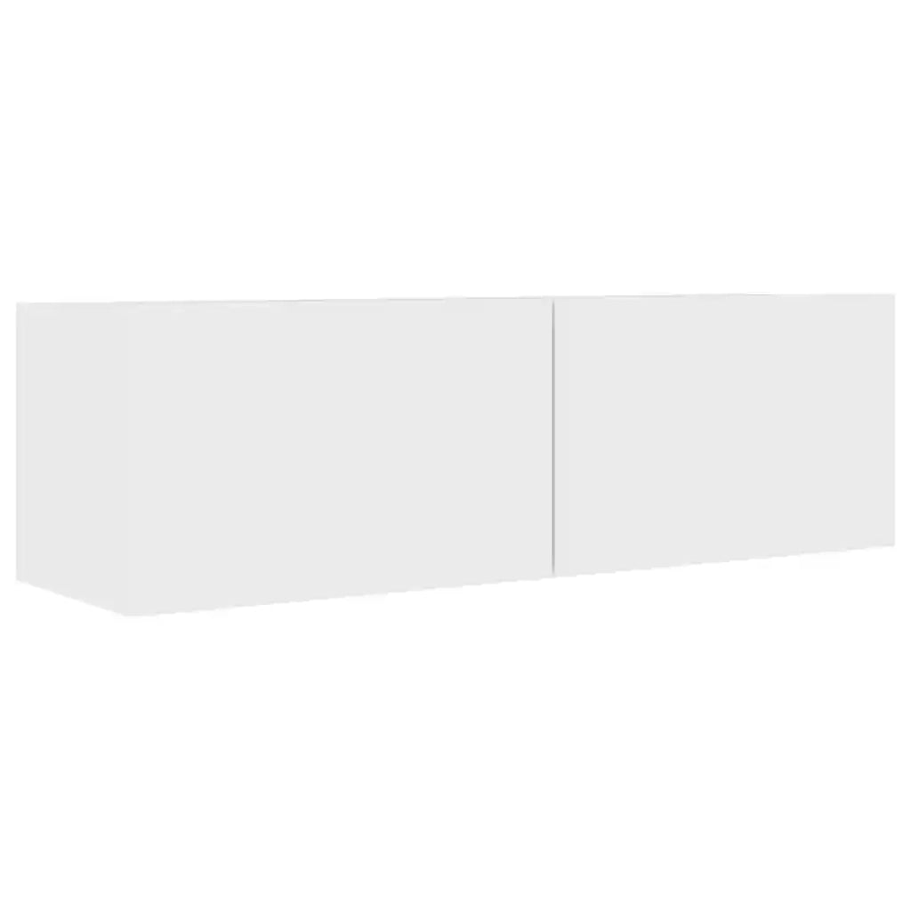 Mobile Porta TV Bianco 100x30x30 cm in Legno Multistrato 801481