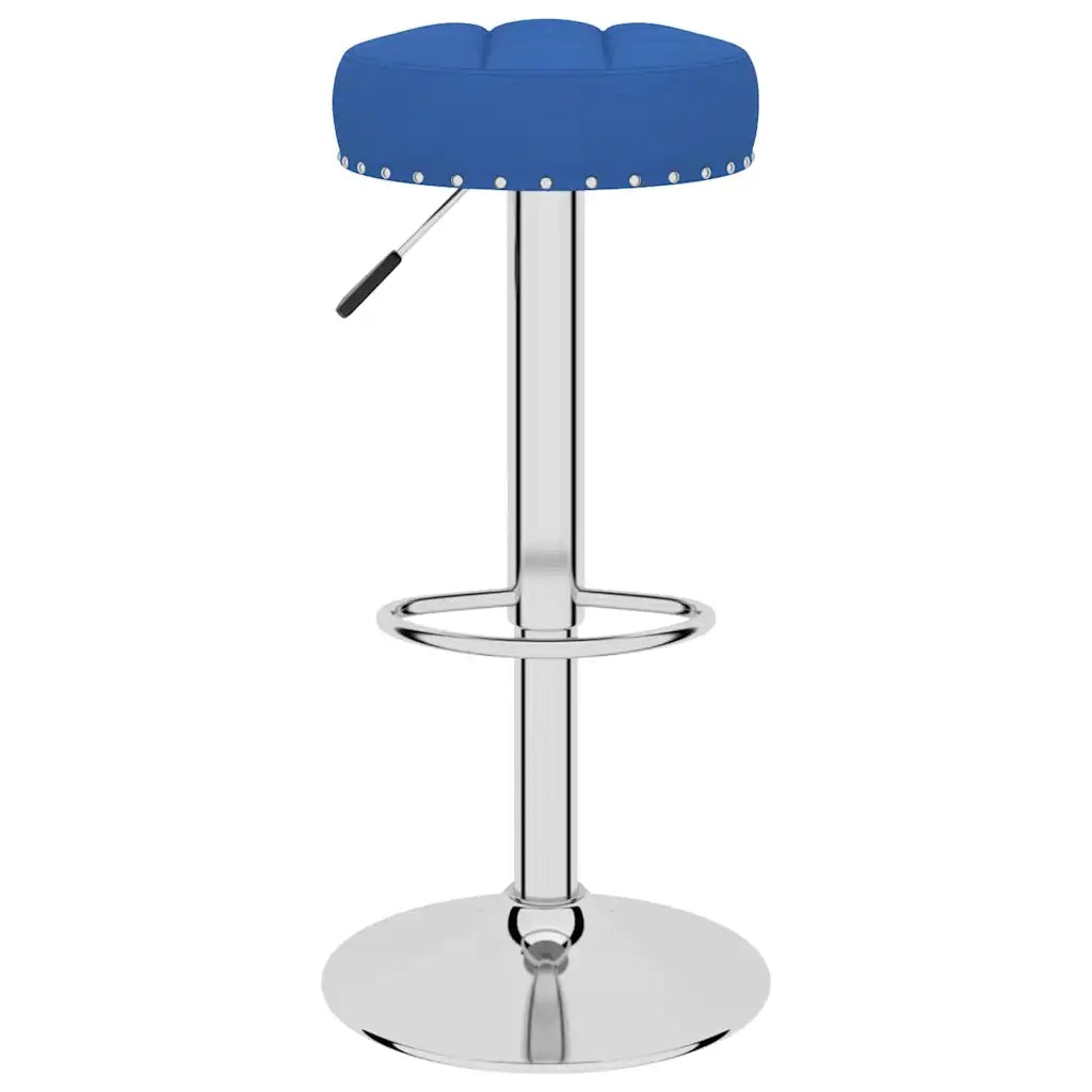 Sgabelli da Bar 2 pz Blu in Tessuto 332975