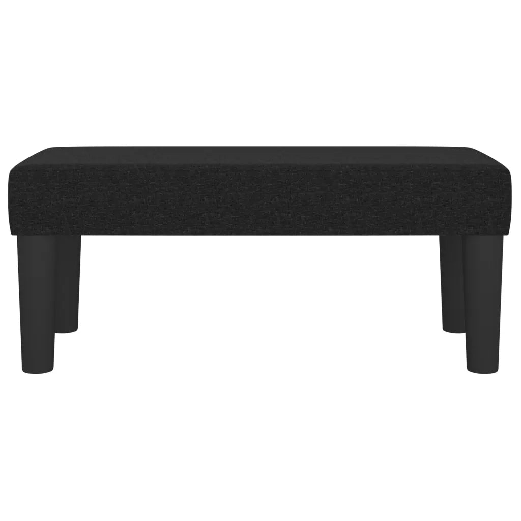 Panca-Sgabello Nera 70x30x30 cm in Tessuto 220627