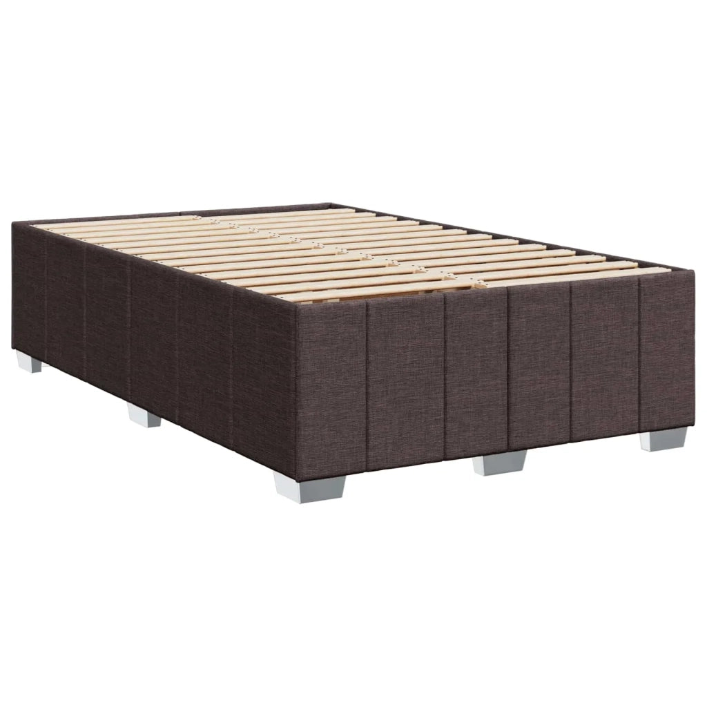 Letto box spring con materasso Marrone Scuro 120 x 190 cm 3452631