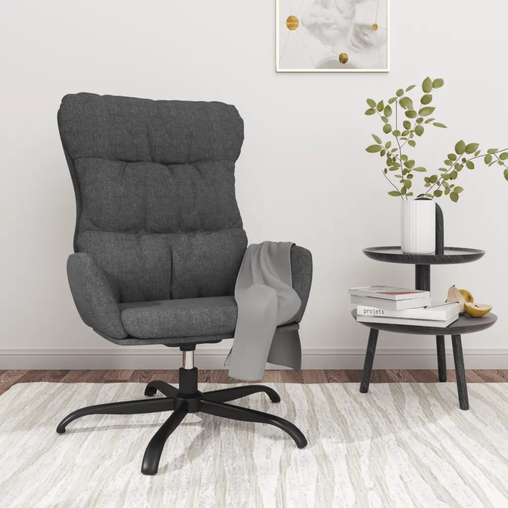 Poltrona Relax Grigio Scuro in Tessuto 341177