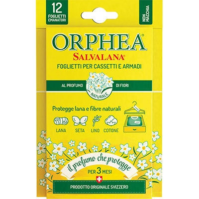 ANTITARME SALVALANA FOGLIETTI ORPHEA - FIORI CF=PZ 12- 6 confezioni