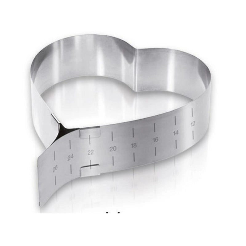 Anello torte a cuore regolabile 12-26 cm