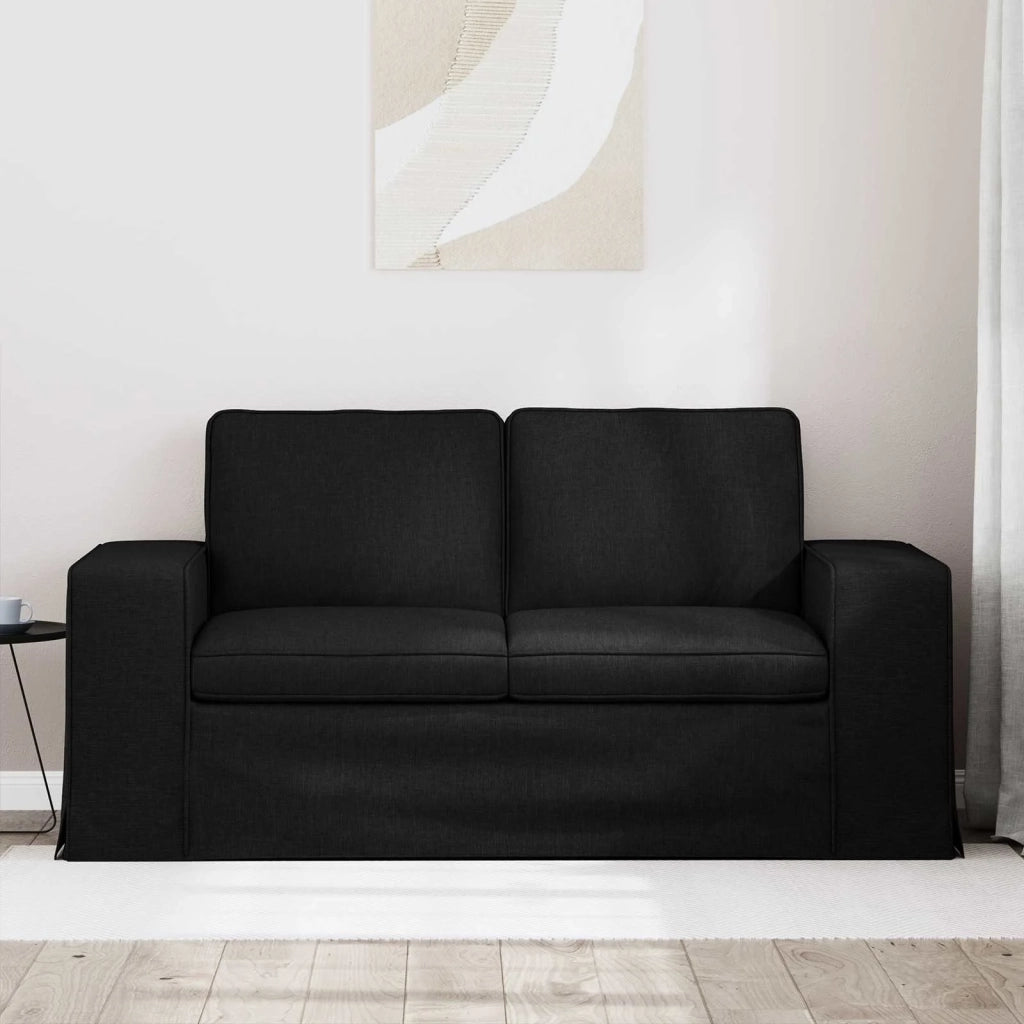 Divano Nero 162 x 80 x 82 cm Tessuto