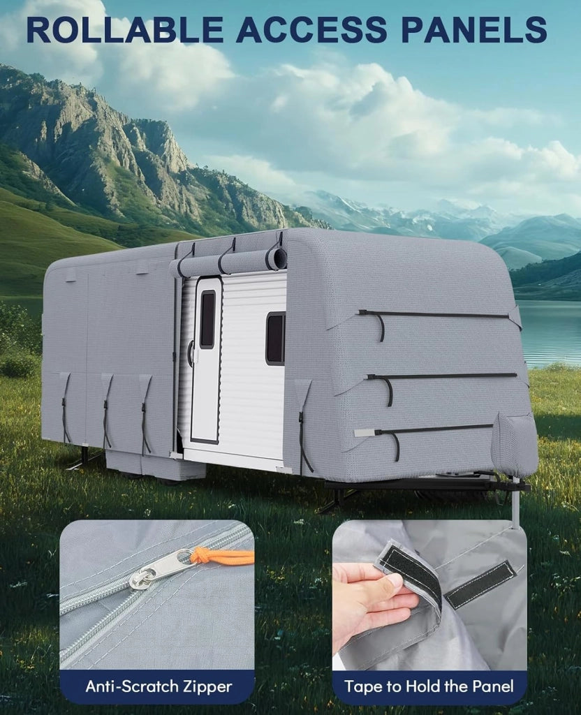 Telo di copertura resistente a 4 strati per roulotte e camper.
