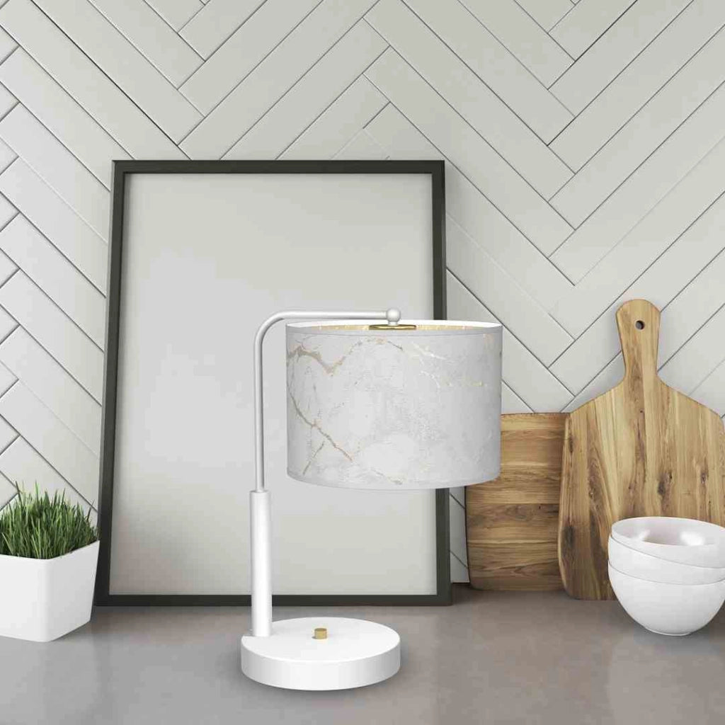 Lampada da tavolo Milagro Senso MLP7310 bianco oro