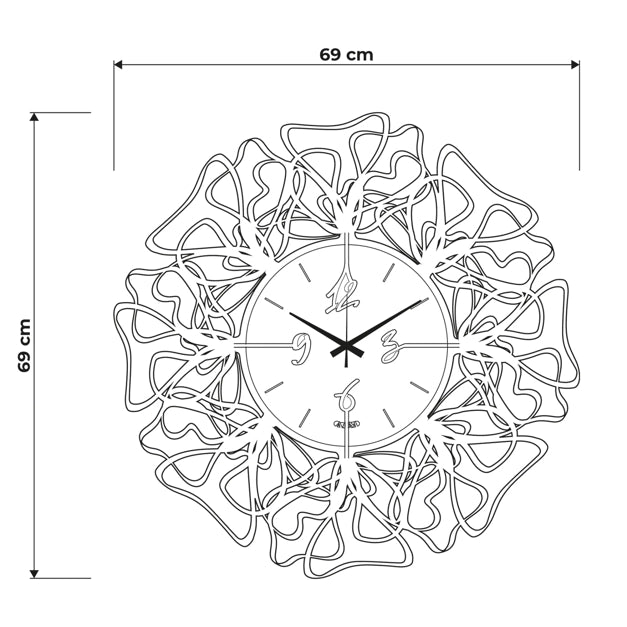 LINEA Nero / Miele, Orologio, Arti e Mestieri