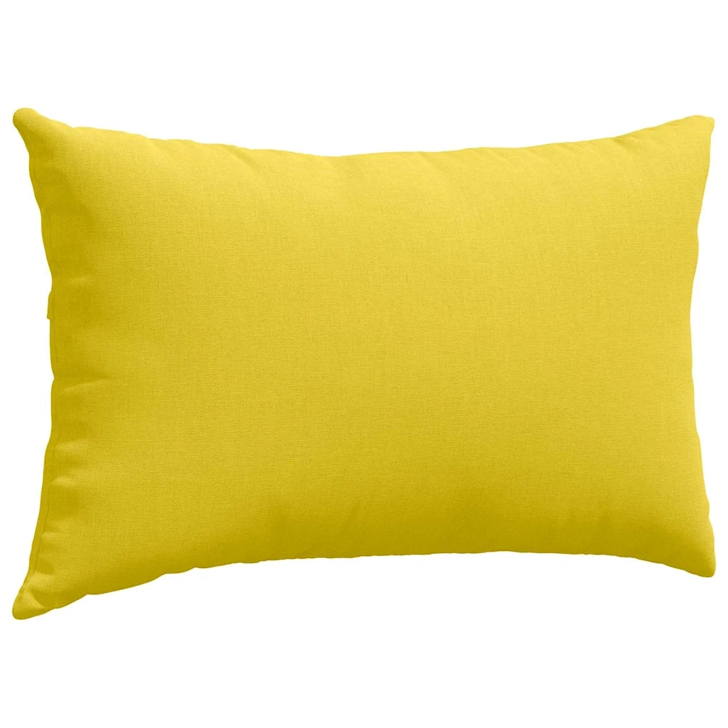 Cuscini da Divano 2 pcs Giallo Chiaro 50 x 30 cm Tessuto 42013619