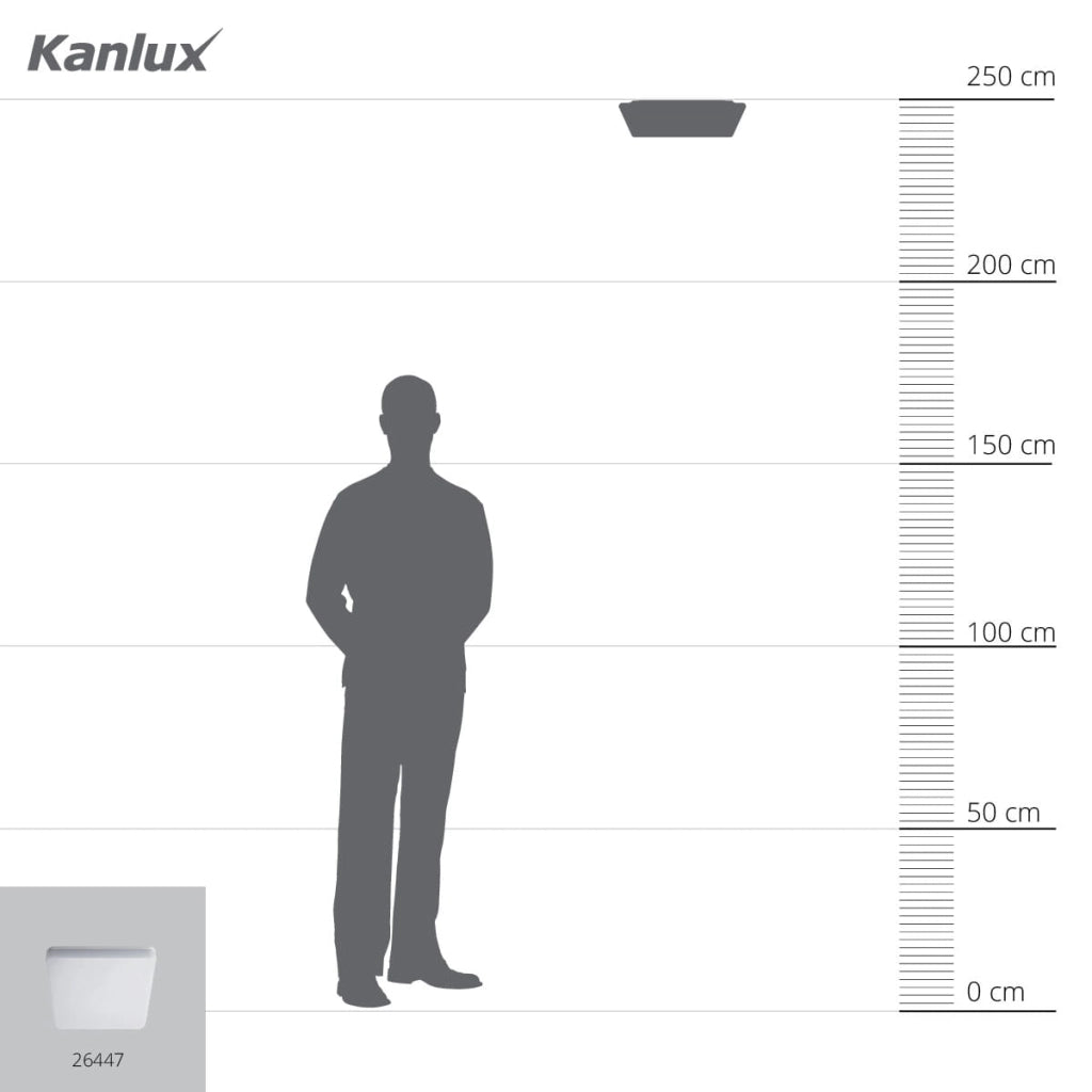 Plafoniera LED Kanlux VARSO 24W 4000K bianca IP54 33cm