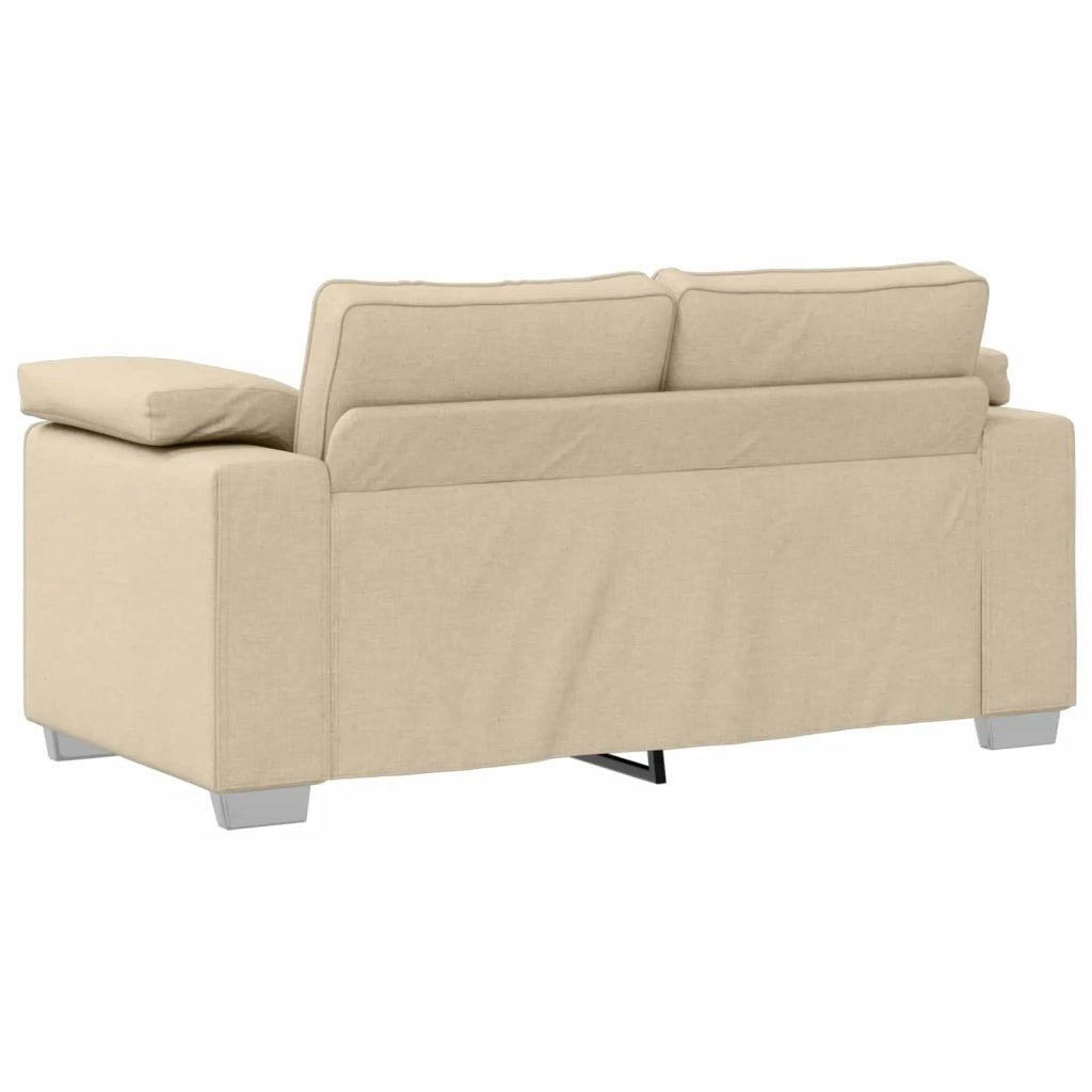 Divano 2 pcs Crema 219 x 80 x 82 cm Tessuto 3324747