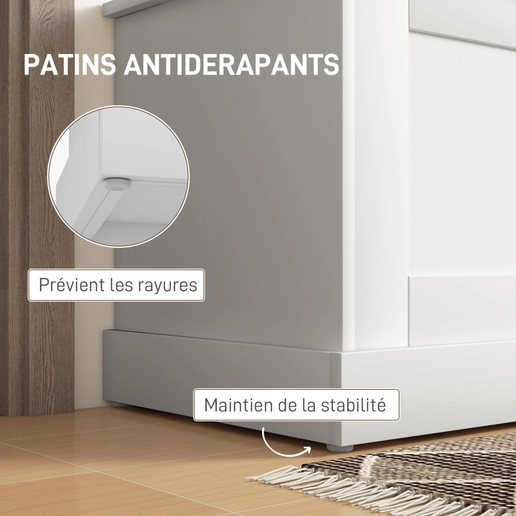 Cassa di legno per giocattoli ¨C Minimal ¨C 80x40x45 cm bianco