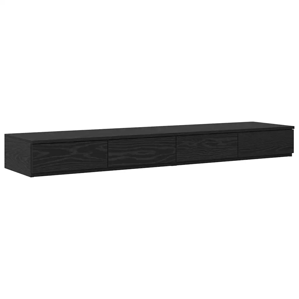 Cassetti per letto Rovere Nero 140 x 36,5 x 16,5 cm 866948