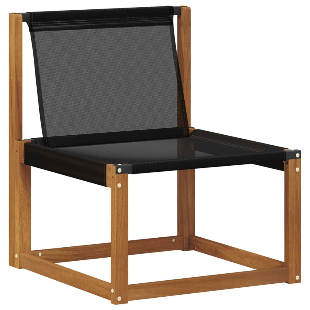 Set di divani da esterno con cuscino 5 pcs Naturale e Nero 3368567