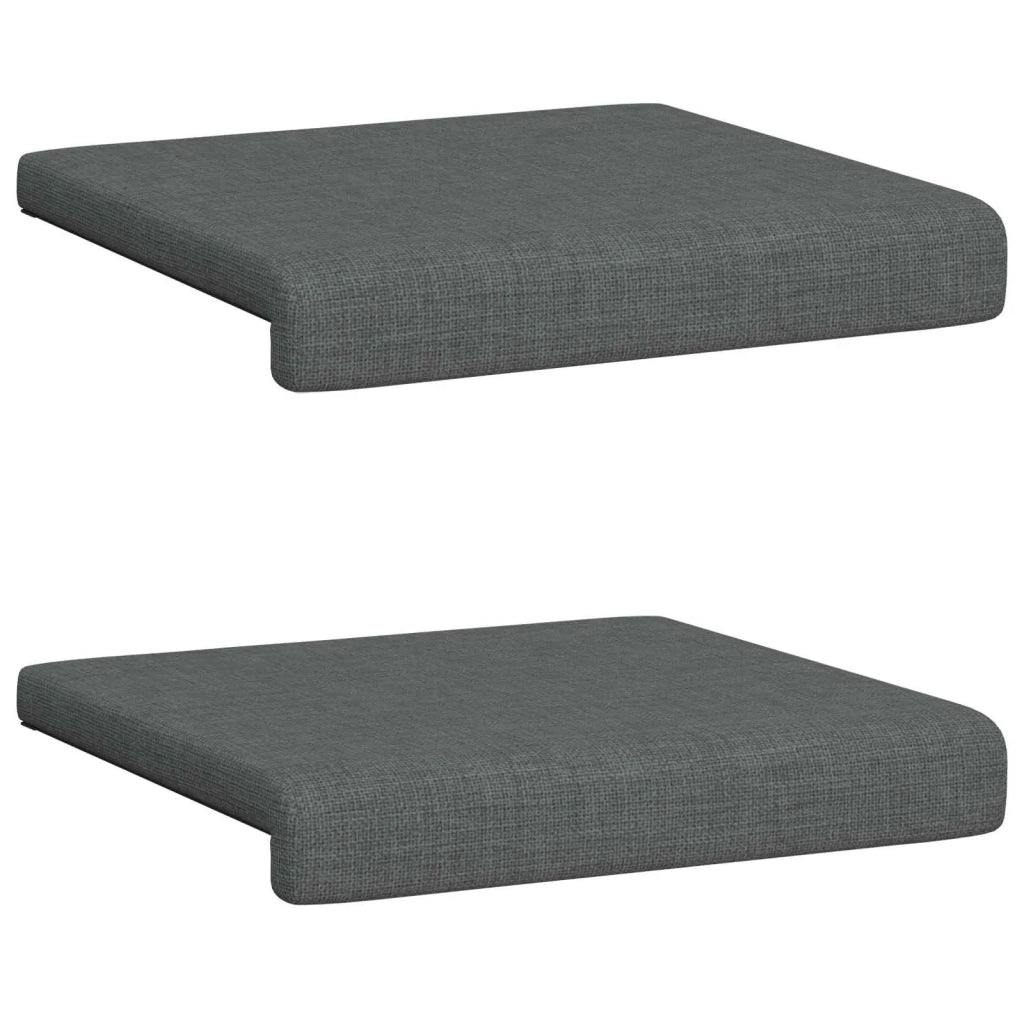 Cuscino per panchina 2 pcs Tessuto Grigio Scuro 42043009