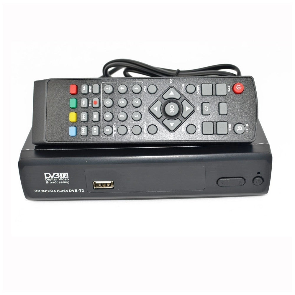 Trade Shop - Decoder Ricevitore Digitale Terrestre Hdmi 1080p 3d Tv Dvb-t2 Usb Telecomando -