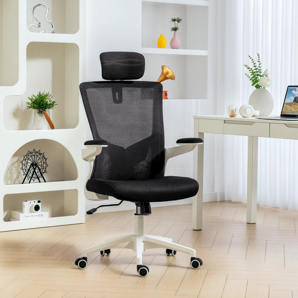 Sedia da ufficio ergonomica ¨C zephmum ¨C nero, 60x63x120cm