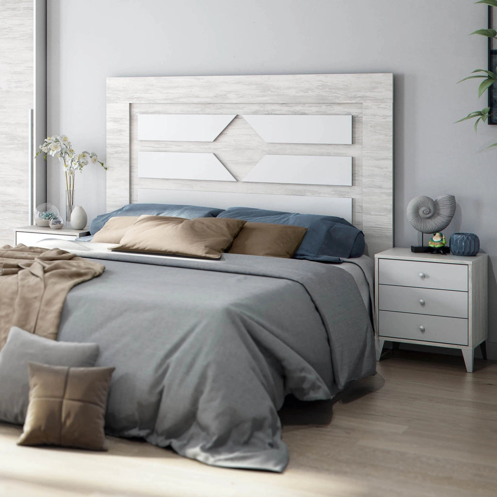 Manduria, Testiera Letto, 248x33 cm Bianco
