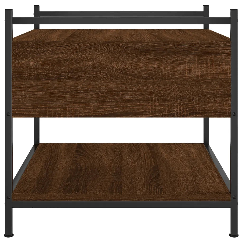 Tavolino da Salotto-Tavolino da soggiorno-Tavolo Rovere Marrone 50x50x50cm Legno Multistrato
