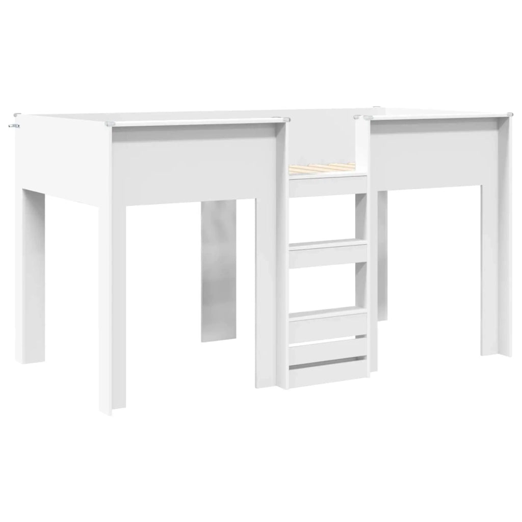 Letto a Castello per Bambini | Letto Infantile | Lettino Bianco 90 x 200 cm
