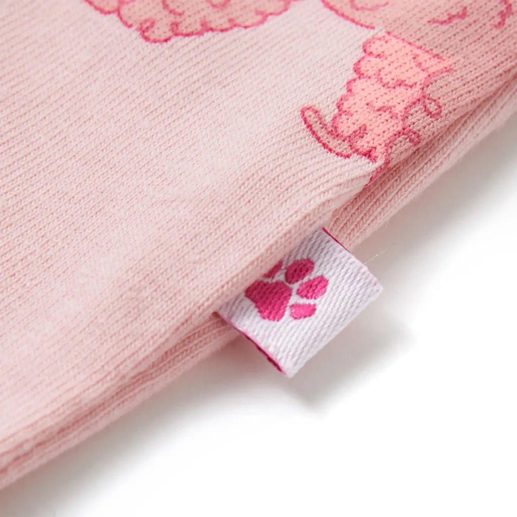 Pigiama da Bambina a Maniche Corte Rosa Chiaro 104 10440