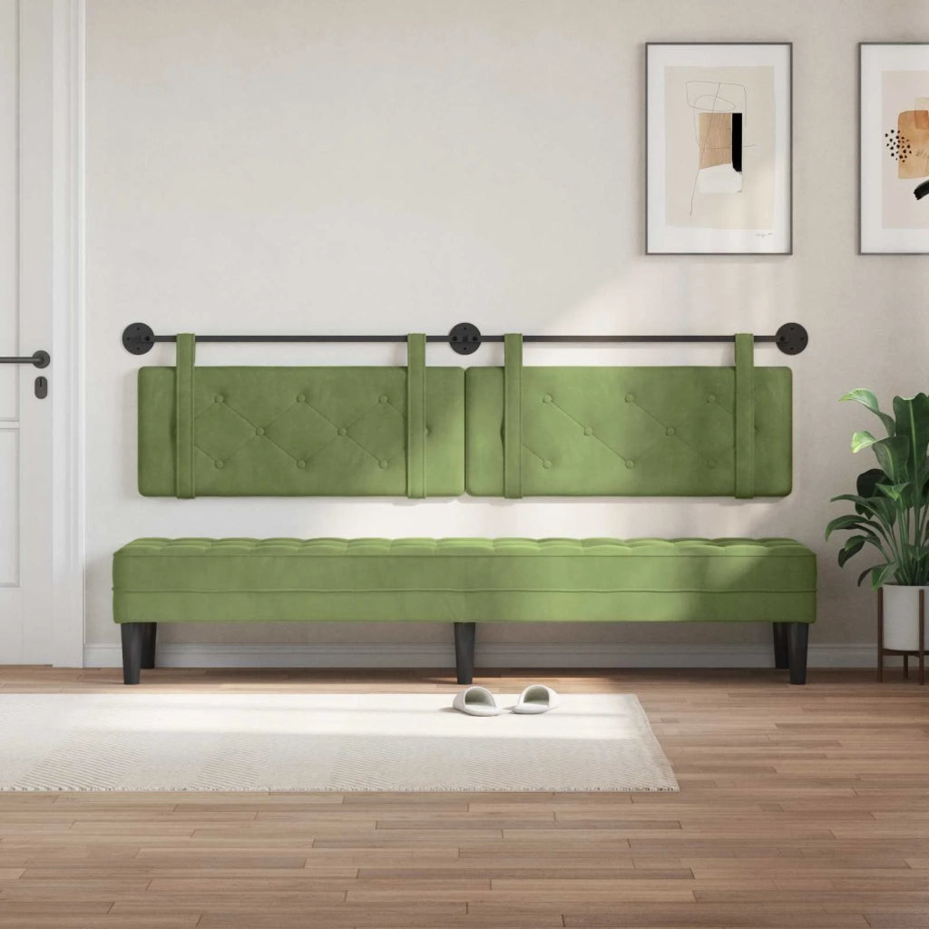 Testiera sospesa Verde chiaro Velluto 42031747