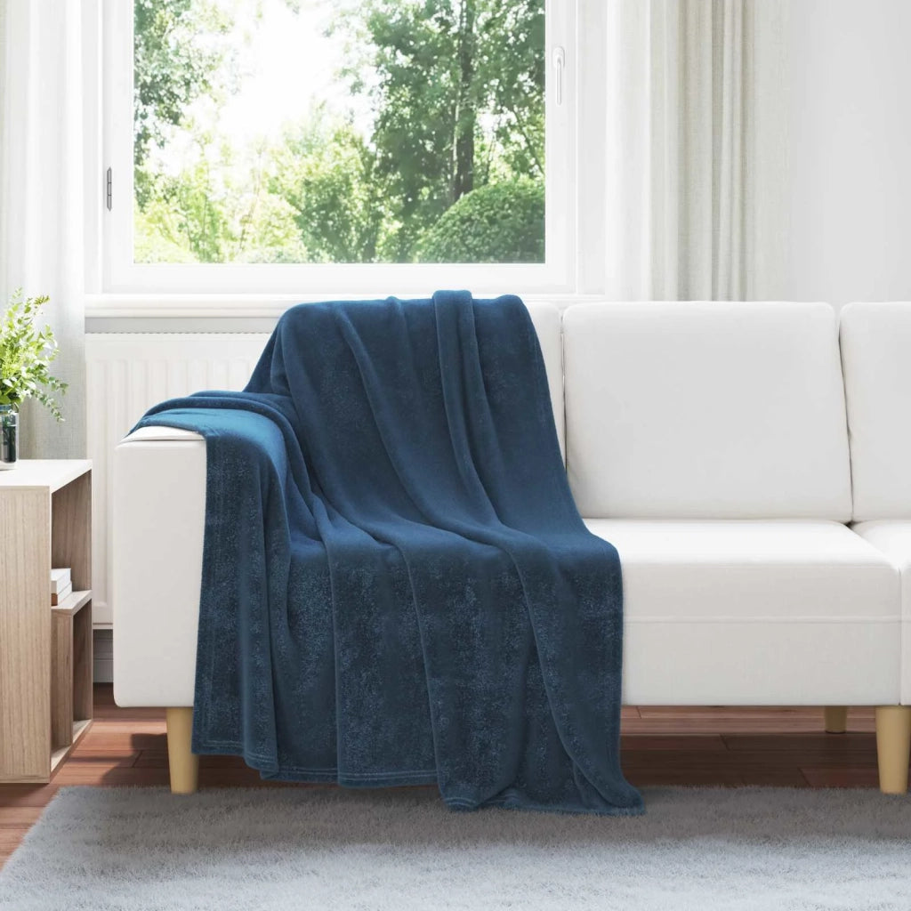 Coperte da Pile 6 pcs Blu navy 130 x 150 cm Panno 42016805