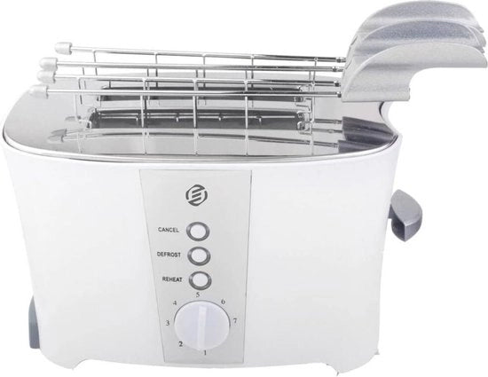 Toaster con Tostapinze - Multi Livelli di Temperatura - Toaster - Spazi Ampi per le Fette - Toaster Retro - Croque Monsieur 

Modello: 
Livelli di Temperatura: 
Potenza: 
Capacità: 
Dimensioni: 
Peso: 
Colore: 
Materiali: 
Certificazioni: 
Garanzia: