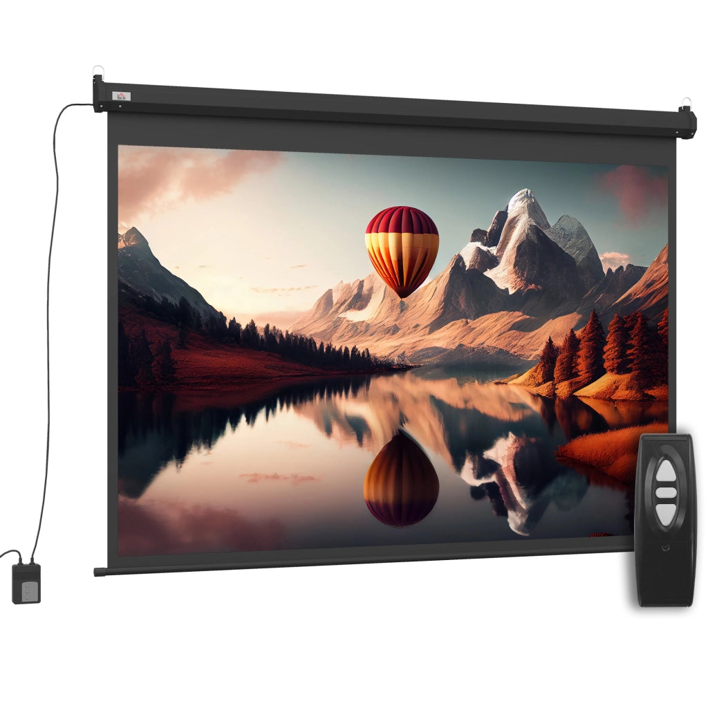 Schermo per proiettore motorizzato elettrico 84 pollici 4:3 4K HD ¨C Minimal ¨C bianco 200x150cm