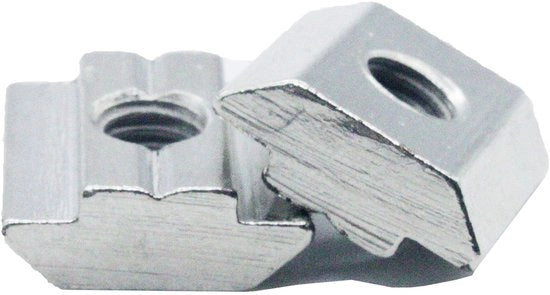 Viti a sfere pesanti tipo B - 10 pezzi - diametro viti a sfere M6 - acciaio zincato - dimensioni 20 x 19,7 x 10,5 mm - compatibili con profili a sezione 10 - viti a sfere di fissaggio