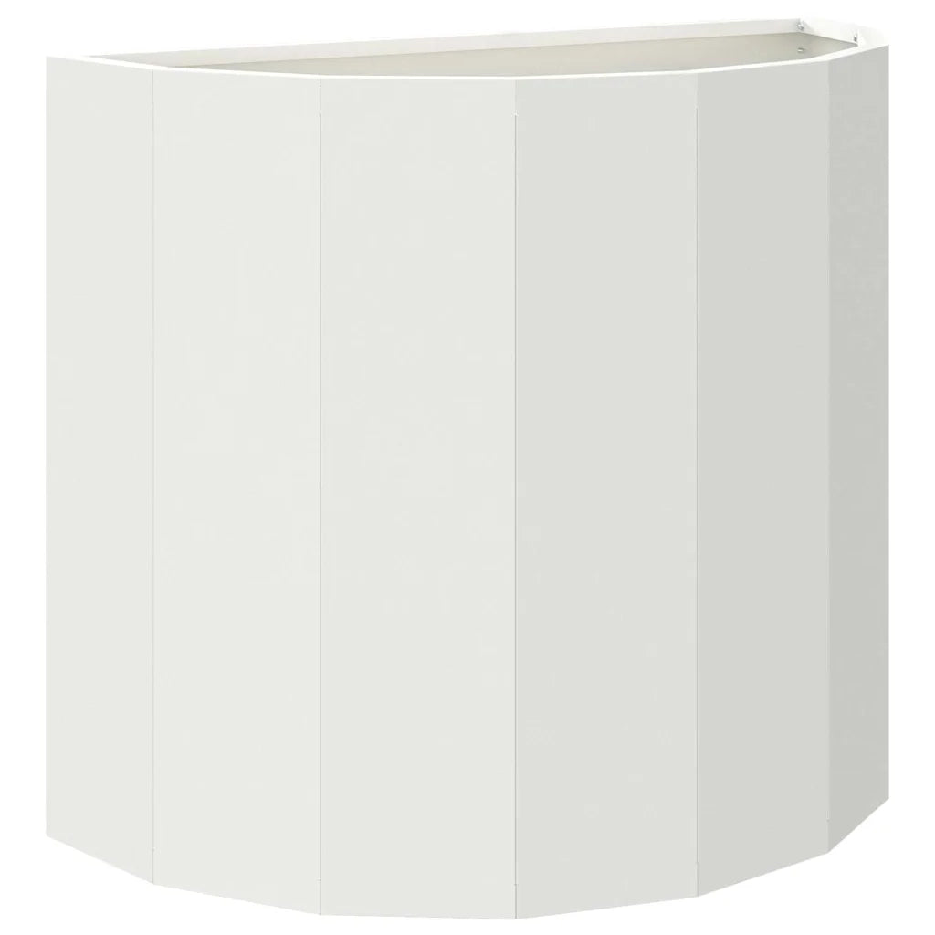 Fioriera | Cassetta per fiori | Vaso Bianco 60 x 30 x 50 cm Acciaio
