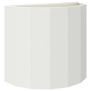 Fioriera | Cassetta per fiori | Vaso Bianco 60 x 30 x 50 cm Acciaio