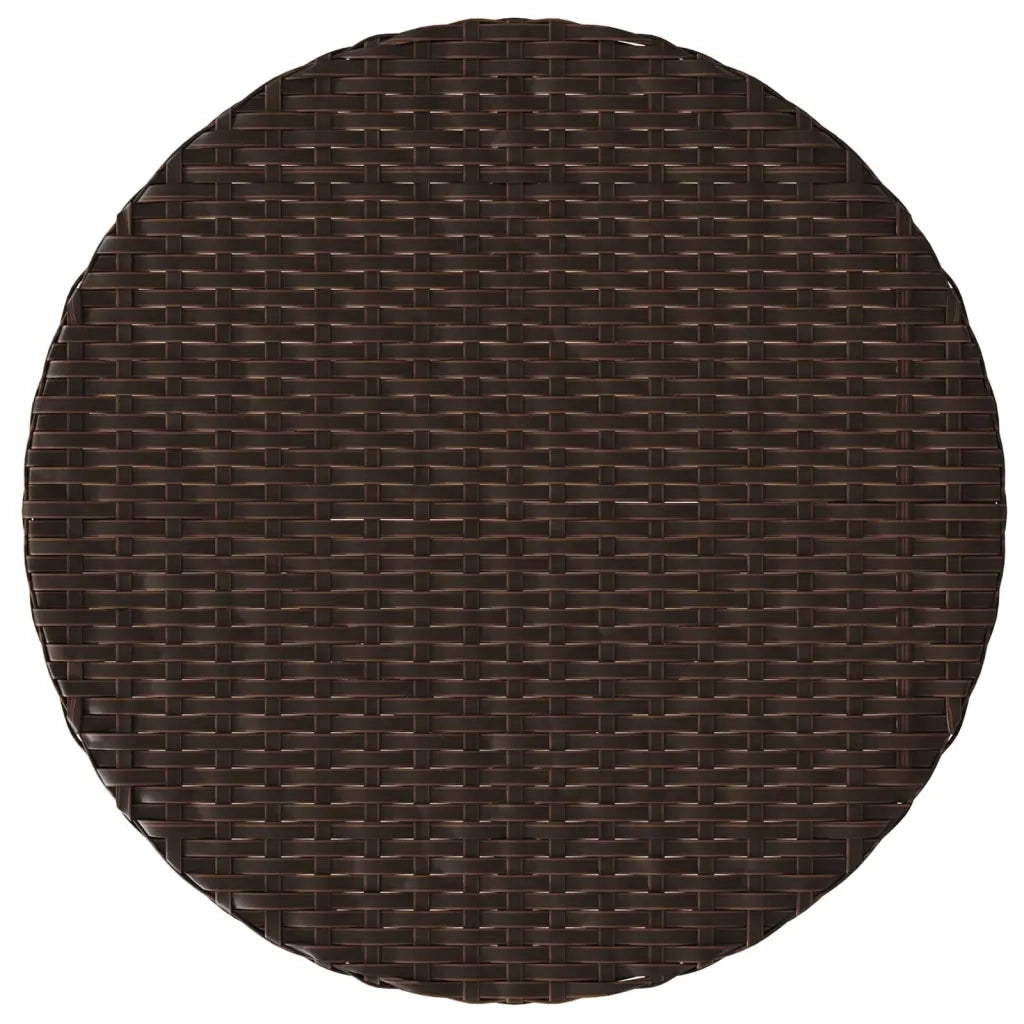 Set Bistrò 3 pz con Cuscini Marrone in Polyrattan 365250