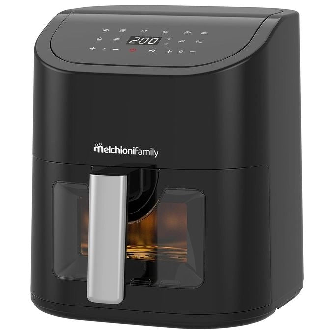 Melchioni Friggitrice ad aria family 5,2L, con finestra trasparente