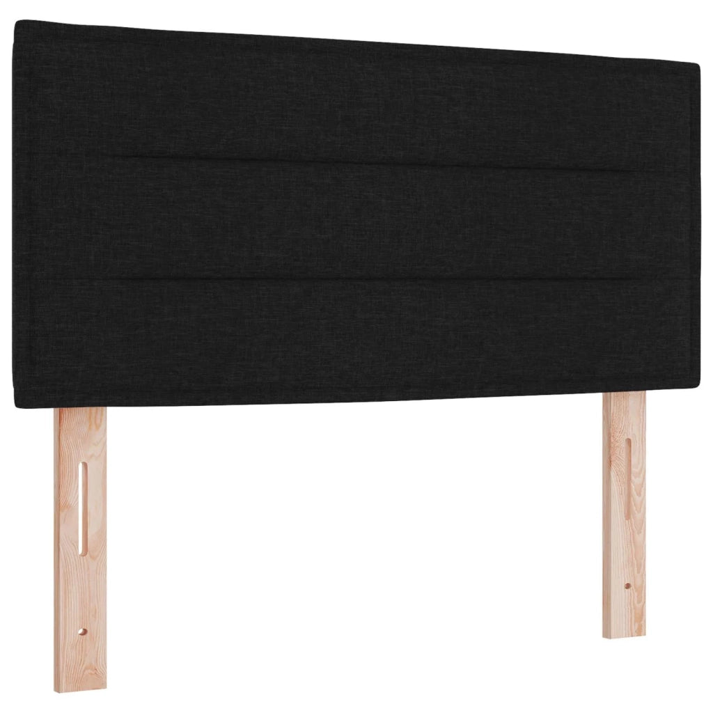 Letto box spring con materasso Nero 100 x 200 cm Tessuto 3451138