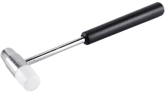 Hammer in gomma per orologeria - Costruzione duratura - Testa doppia - Dimensioni compatte - Peso leggero - Efficienza ottimale per riparazioni orologiere - 40 x 150 mm