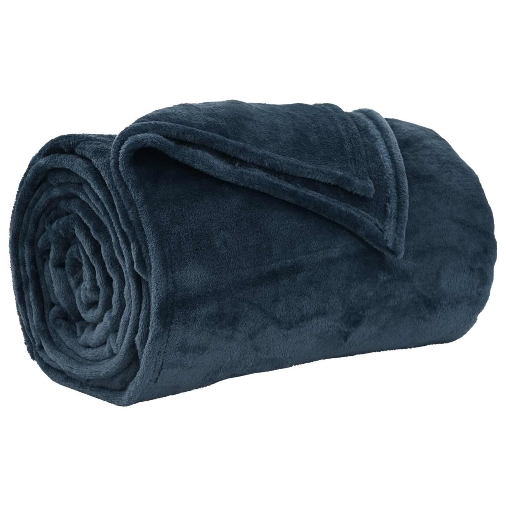 Coperte da Pile 6 pcs Blu navy 130 x 150 cm Panno 42016805