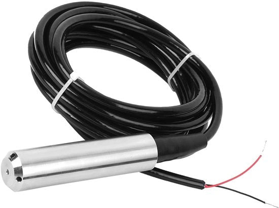 Sensore di Livello Liquido IP68 - Flessibile in Acciaio Inossidabile - Alimentazione 24 V DC - Segnale 4-20 mA - Portata 0-3 Metri