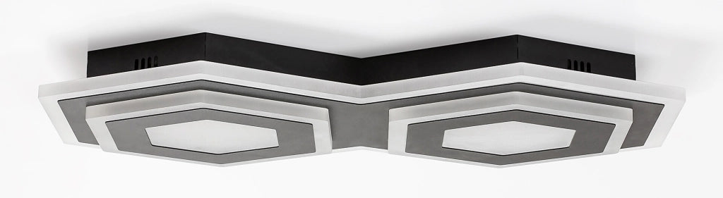 Plafoniera LED Rabalux Bitsi 43cm 44W nera 3000-6000K