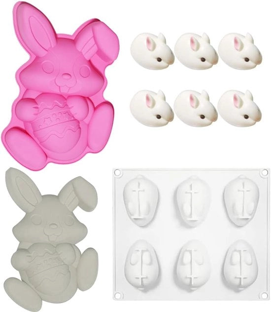 Forma per biscotti e cioccolato in silicone - 1 pezzo - Rosa - Silicone