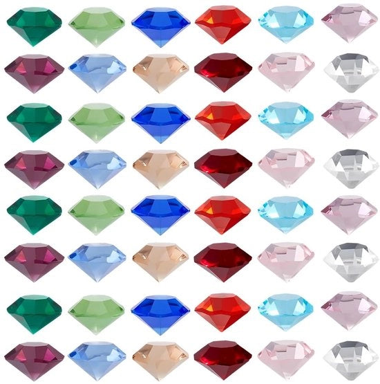 Scatola da 240 pezzi di vasi di vetro colorati per creare gioielli