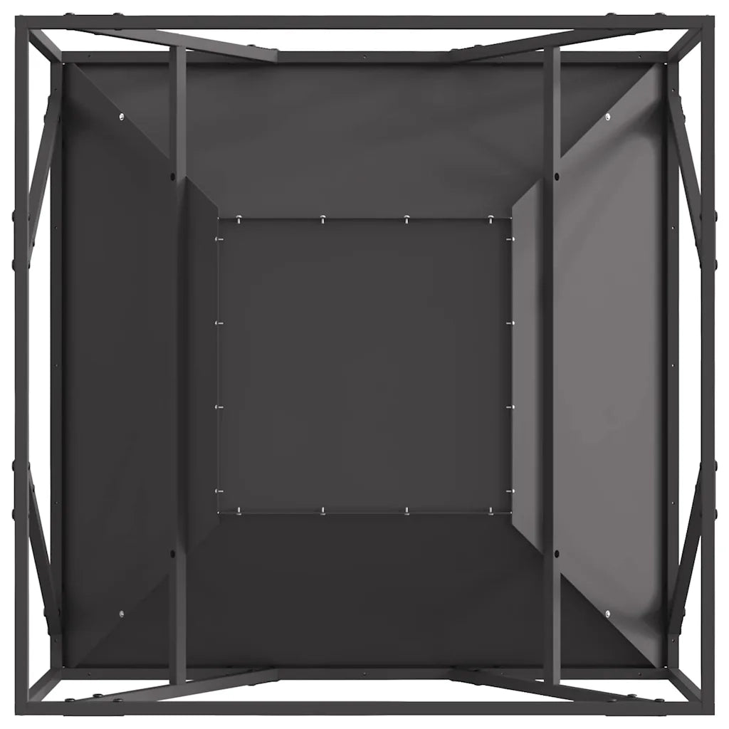 Focolare Nero 80 x 80 x 40 cm Acciaio 858994
