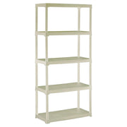 SCAFFALE IN RESINA 5 RIPIANI COLORE BEIGE 80X40X176 CM