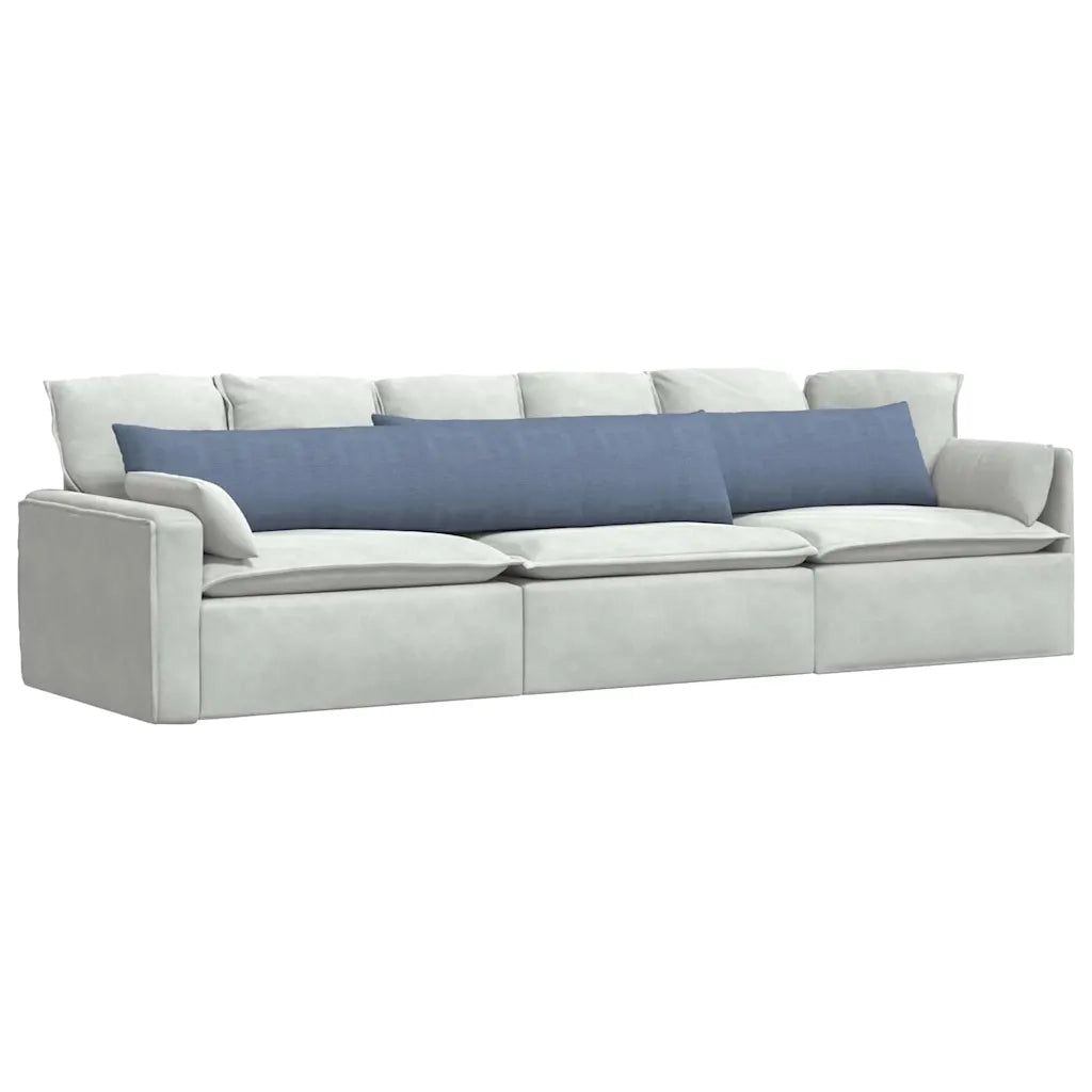 Cuscini da Divano 2 pcs Blu 200 x 40 cm Tessuto in Cords 42013906