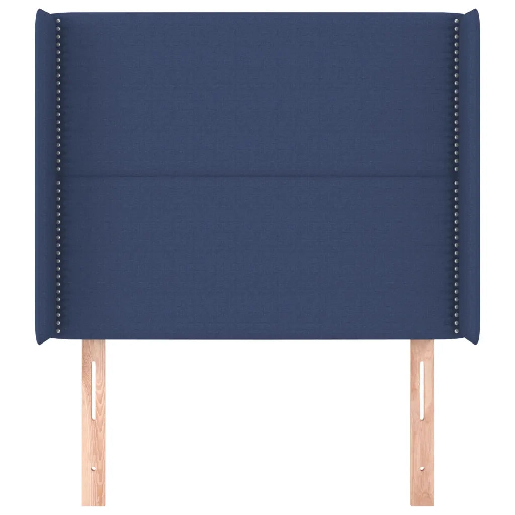 Testiera ad Orecchio Blu 103x16x118/128 cm in Tessuto 3119436