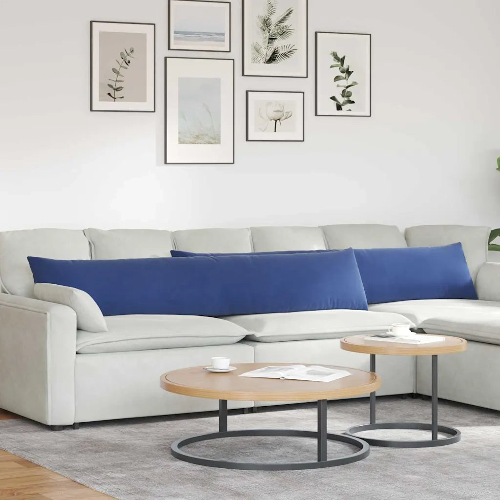 Cuscini da Divano 2 pcs Blu Polizia 200 x 40 cm 42013896